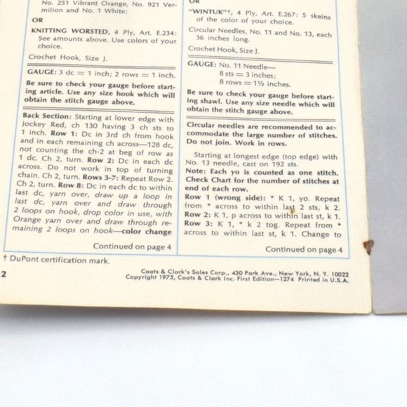 Vintage 3 Book Set Knit & Crochet Yarn Art Pattern Books Grannycore - Picture 5 of 10